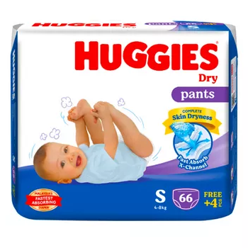 Huggies Dry Pants Baby Diaper Pant S (4-8 kg)